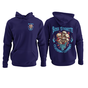 Boss Etiquette Clothing Company Skull & Roses Hooded Sweatshirt